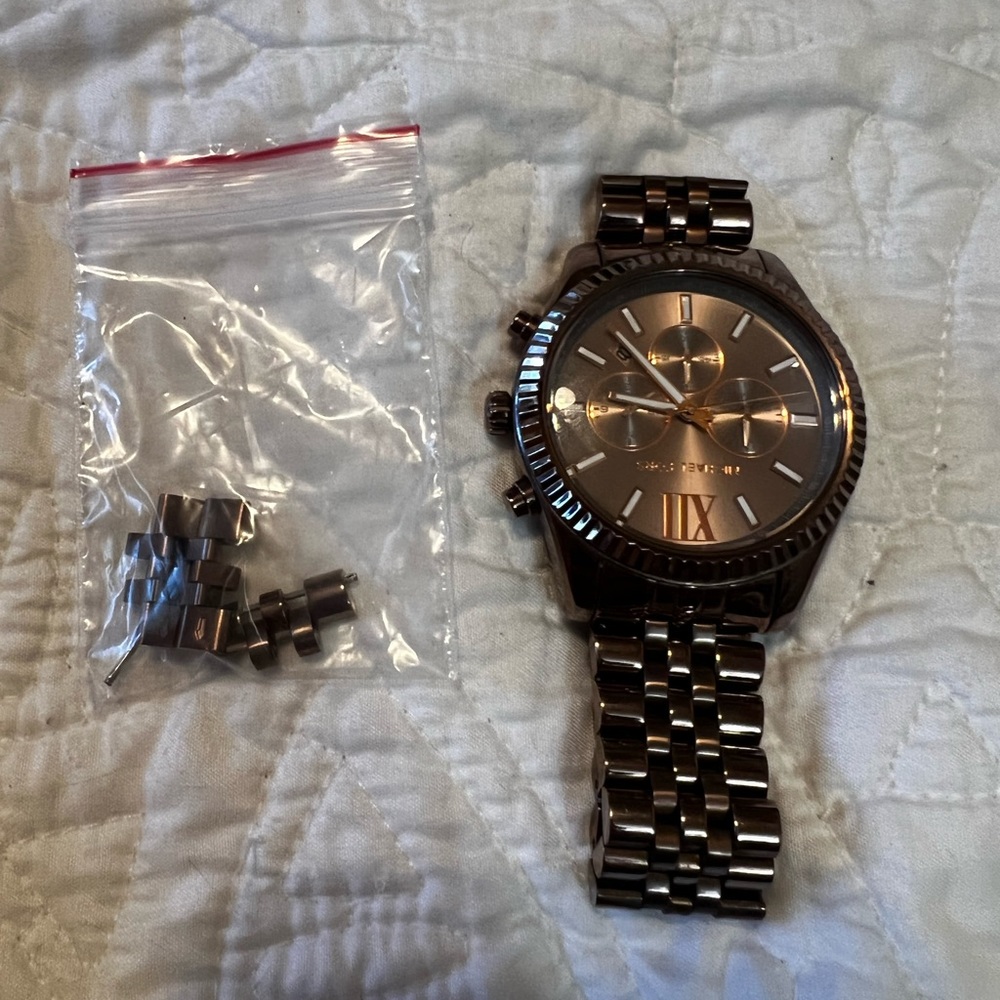 Mens Michael Kors Chocolate Watch - Picture 4 of 6